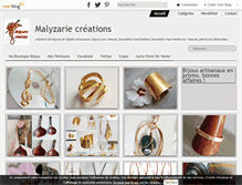 Tablet Screenshot of malyzarie.com